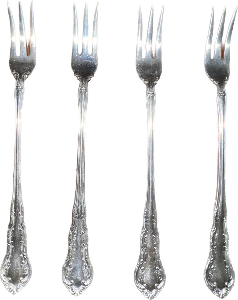 Mr. Giallo is opening his personal vault to sell a collection of his treasured antiques he's held on for so long.

ABOUT ITEM 
Wallace Silver 8 Cocktail Seafood Fork Old Atlanta. Never used, had original packaging still on them, we just removed