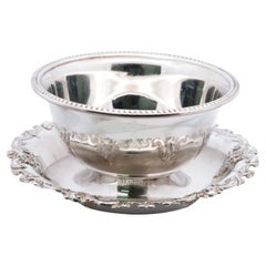 Wallace Silversmiths Grand Baroque Antique Sterling Silver Gravy Bowl 4995