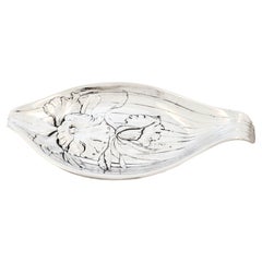 Wallace Silversmiths Sterling Silber Jugendstil Ovale Schale
