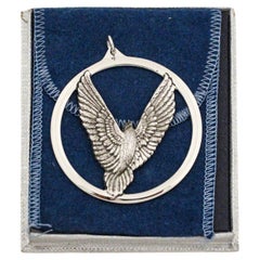 Medaglione di Natale in argento sterling di Wallace Silversmiths - 1975 (Quinto nella serie An