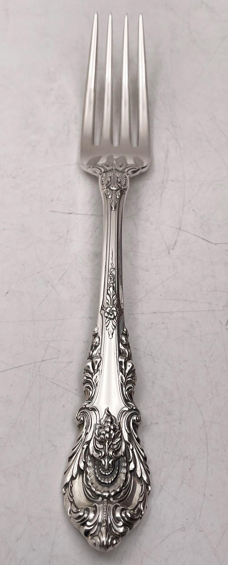 Wallace Sir Christopher Sterling Silver 88-Pc Dinner Cutlery Set for 12