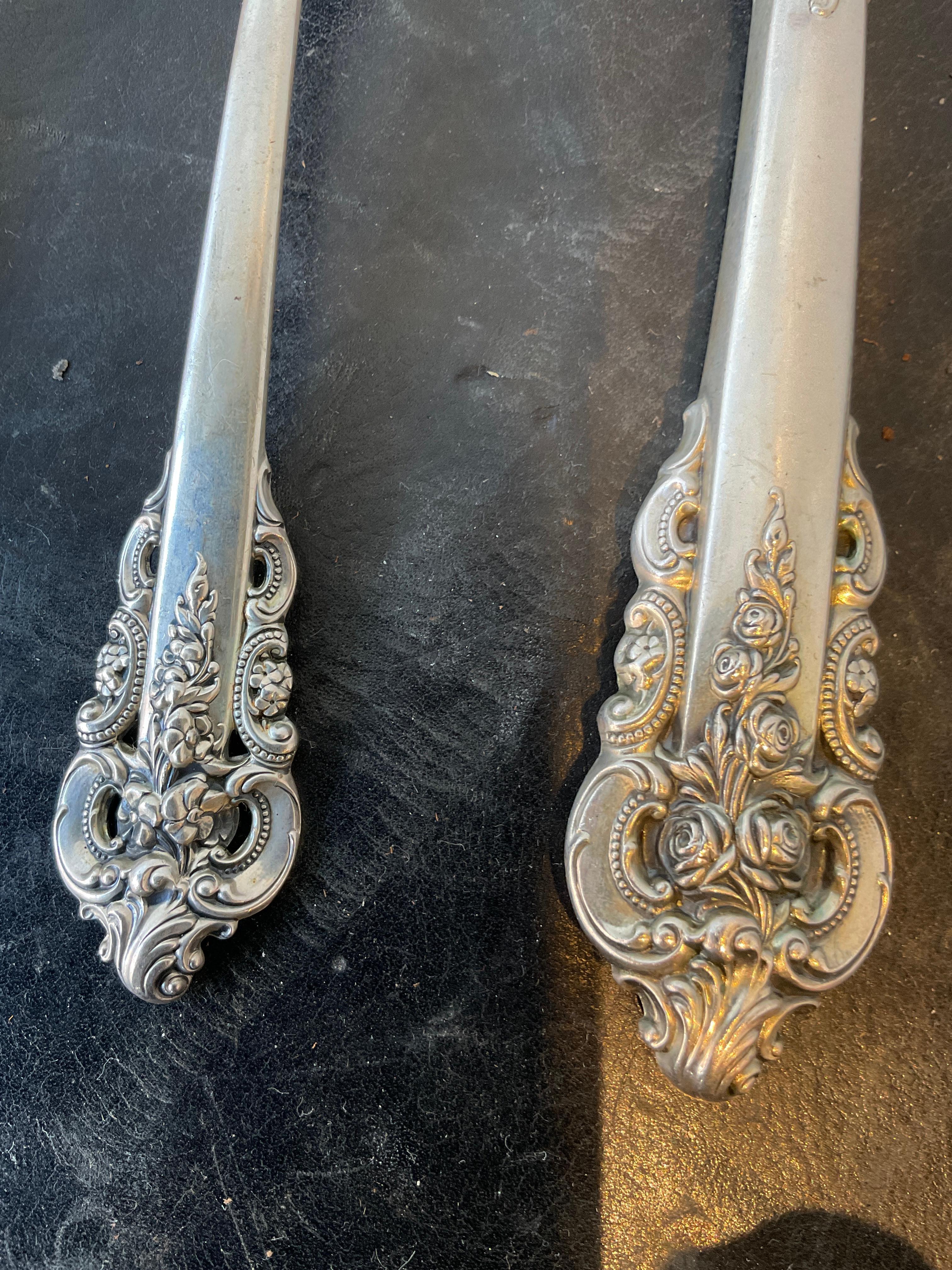 Service Grande Baroque Wallace Sterling pour 8 personnes Bon état - En vente à Tarrytown, NY