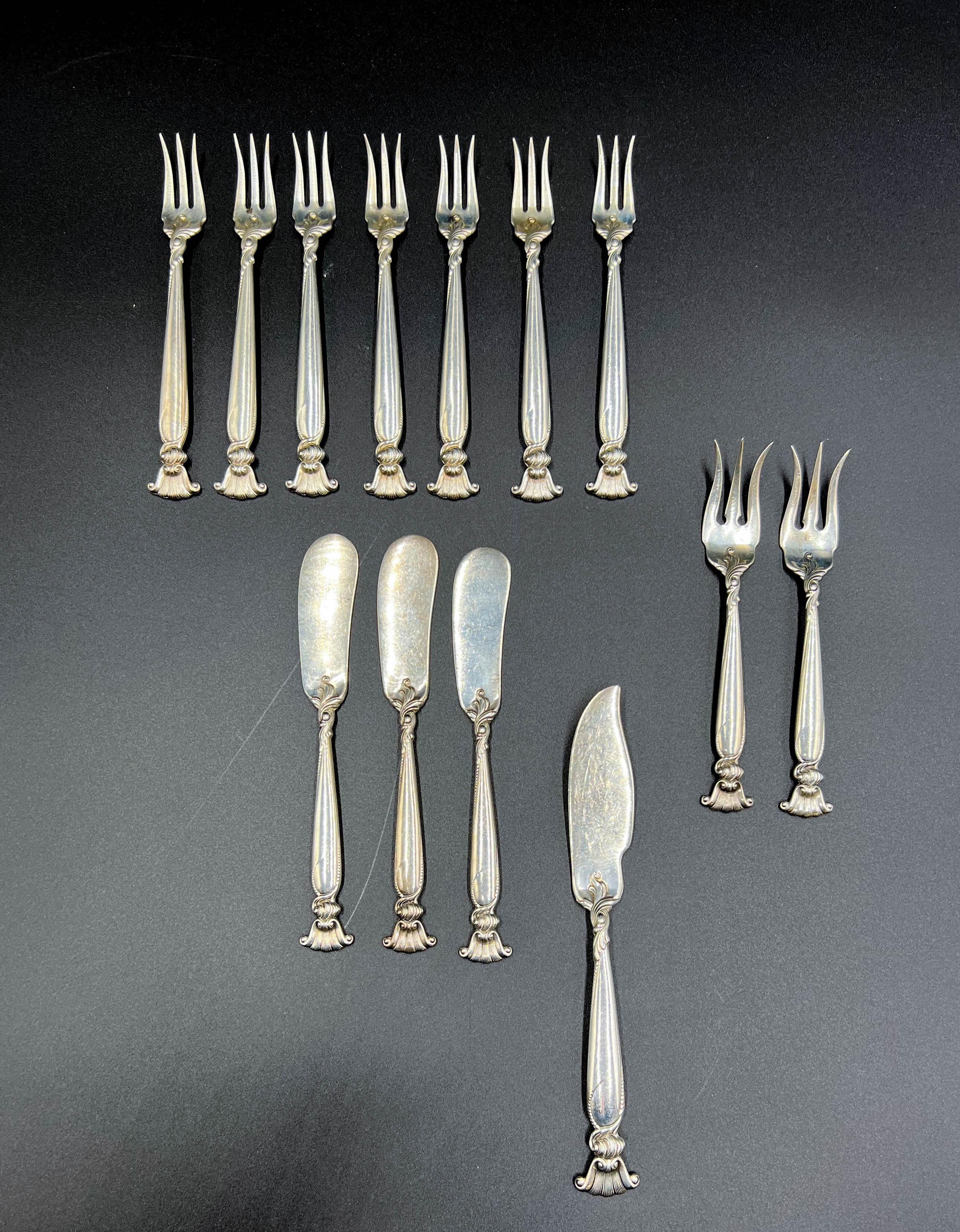 Wallace Sterling Silver Flatware Set, 98 Pieces 