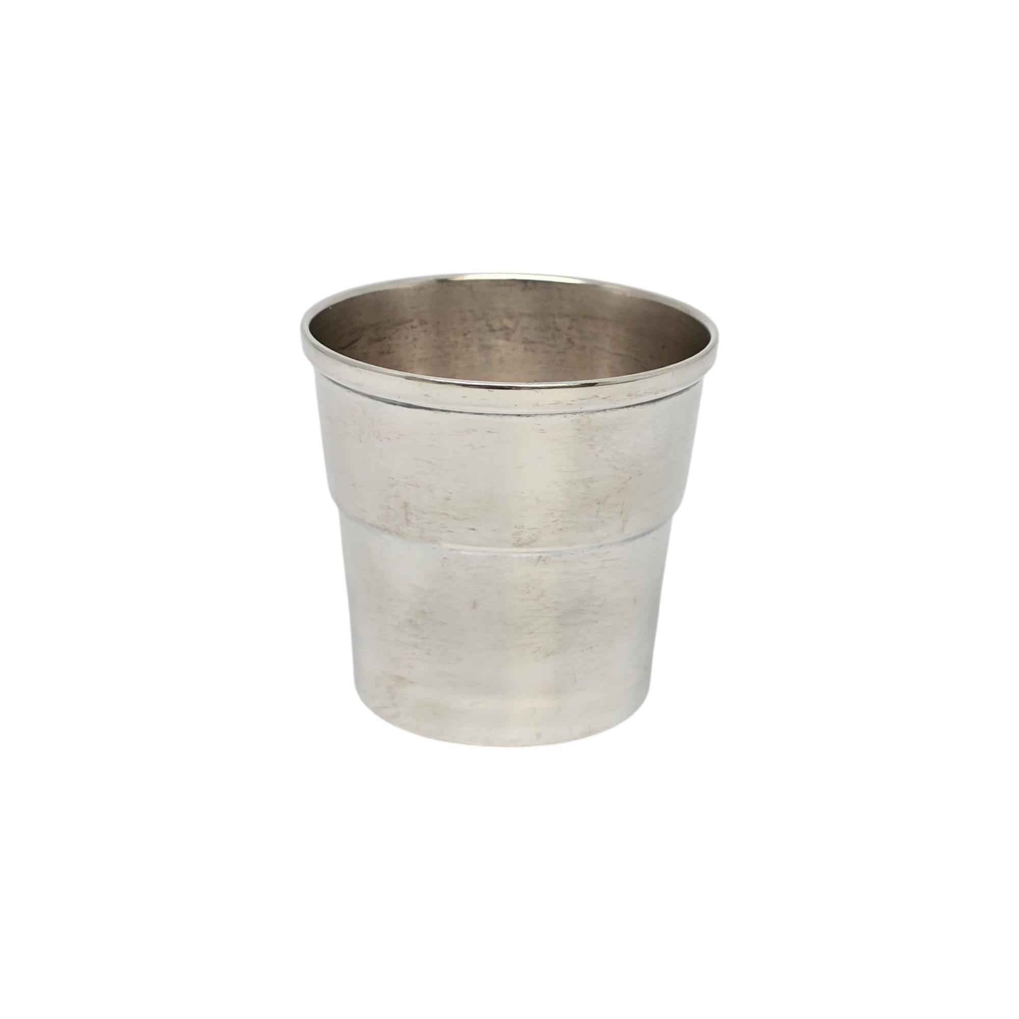 da uomo o donna Tazza Shot Jigger con Monogram di Wallace in argento sterling #21302 in vendita