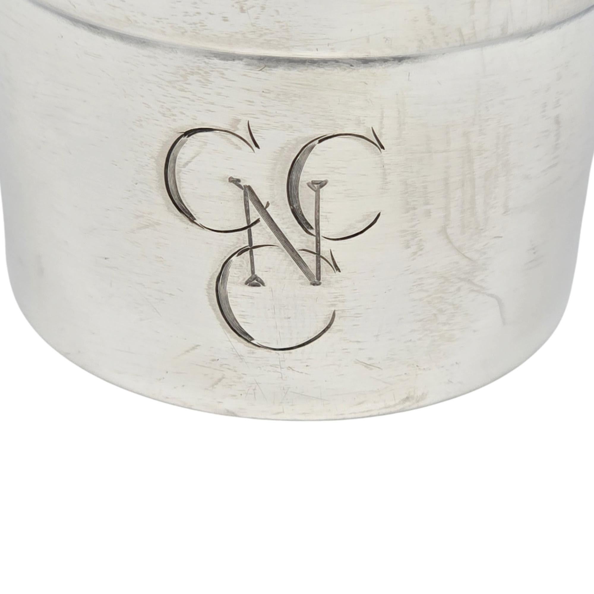 Tazza Shot Jigger con Monogram di Wallace in argento sterling #21302 in vendita 3