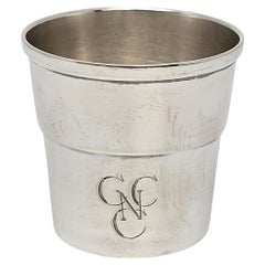 Wallace Sterling Silver Jigger Shot Cup w/Monogram #21302