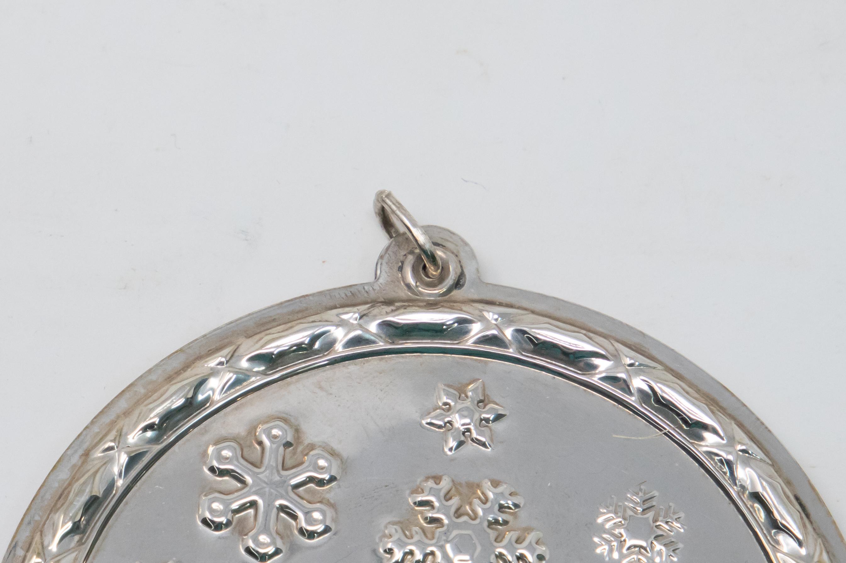 Other Wallace Sterling Silver Let it Snow Ornament For Sale