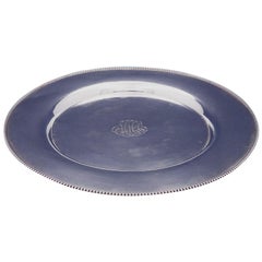Wallace Sterling Silver Plate Round #500, 10.5 Ozt