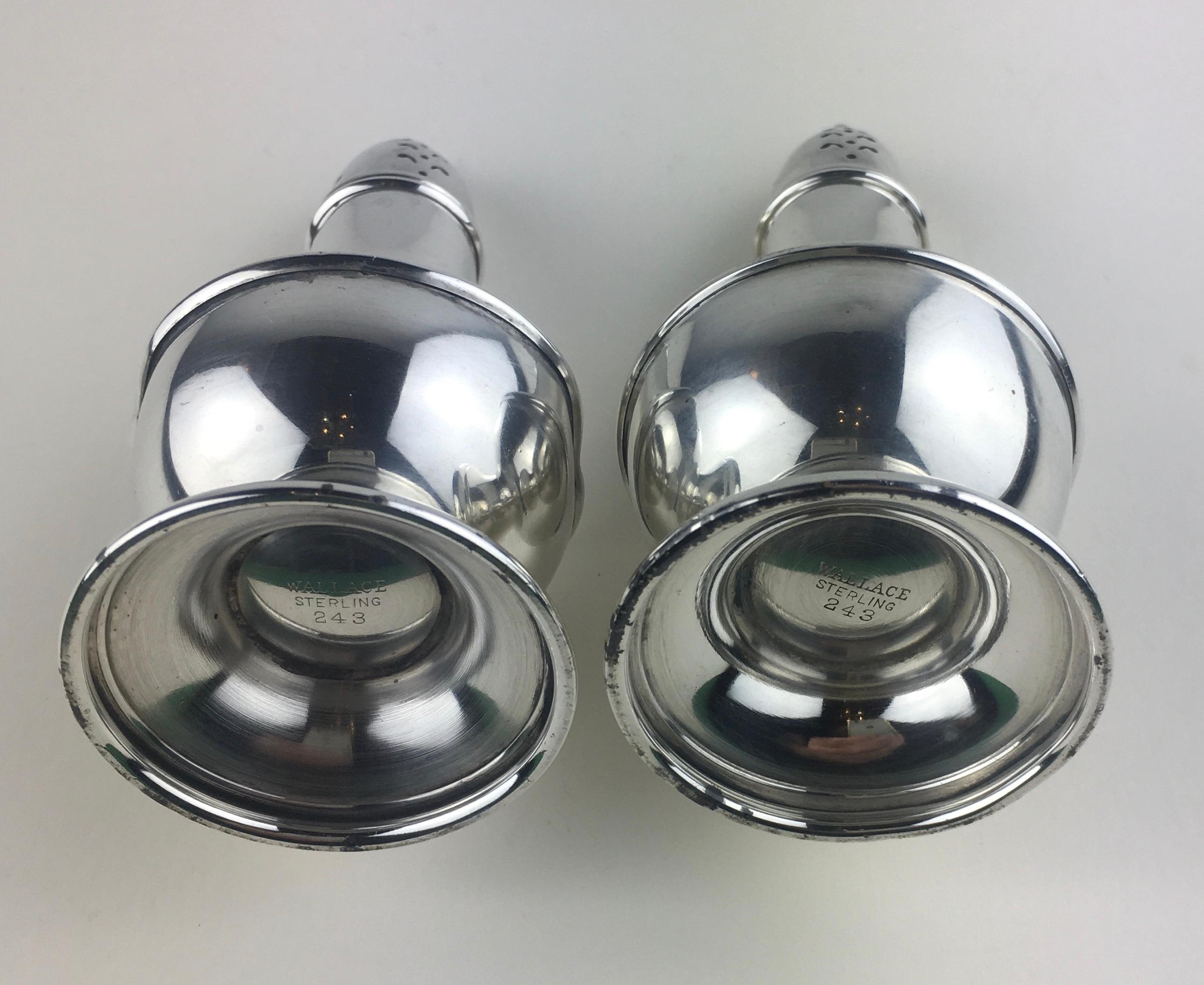 silver plated salt and pepper shakers