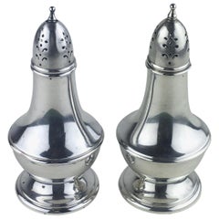 Antique Wallace Sterling Silver Salt and Pepper Shakers