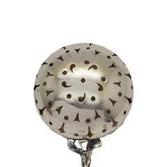 Waverly Gold gewaschene Schale von Wallace aus Sterlingsilber mit Monogramm