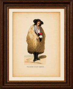 Wallachian Highlander from Romenia - Antique Costume Lithograph, c.1852