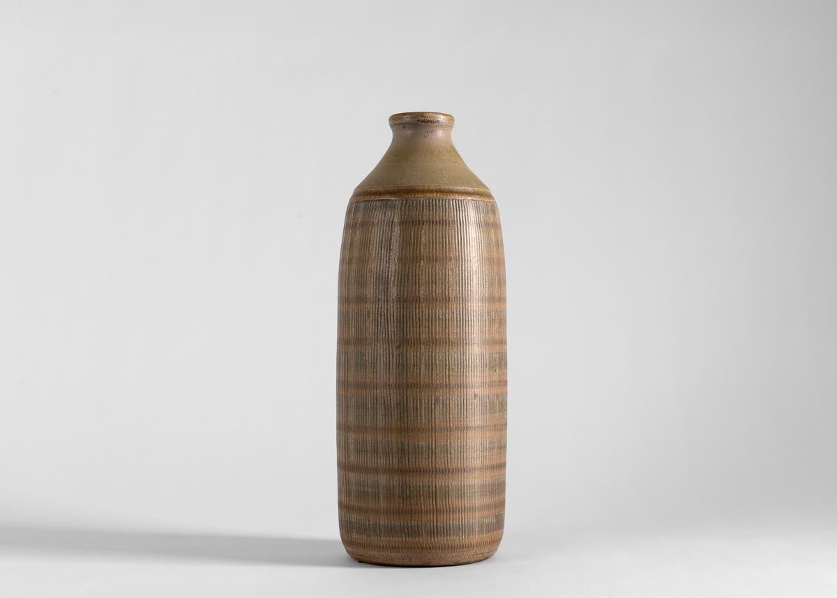 Swedish Wallåkra, Mid-Century Stoneware Vase, Sweden, 1950s