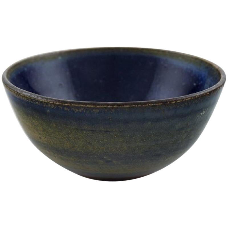 Wallåkra, Sweden, Bowl in Glazed Ceramics, 1960s For Sale