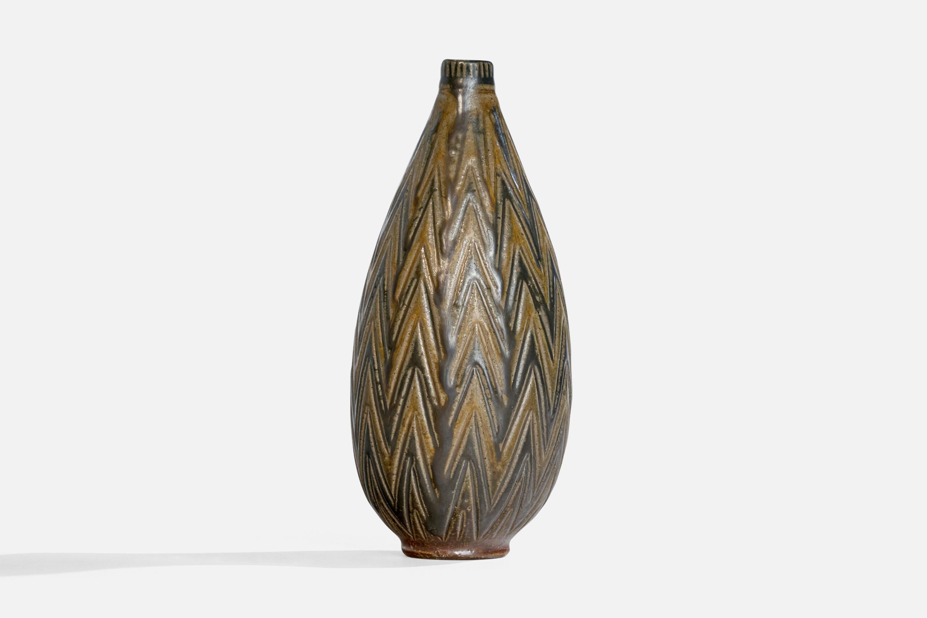 Suédois Wallåkra, vase, céramique, Suède, années 1950 en vente