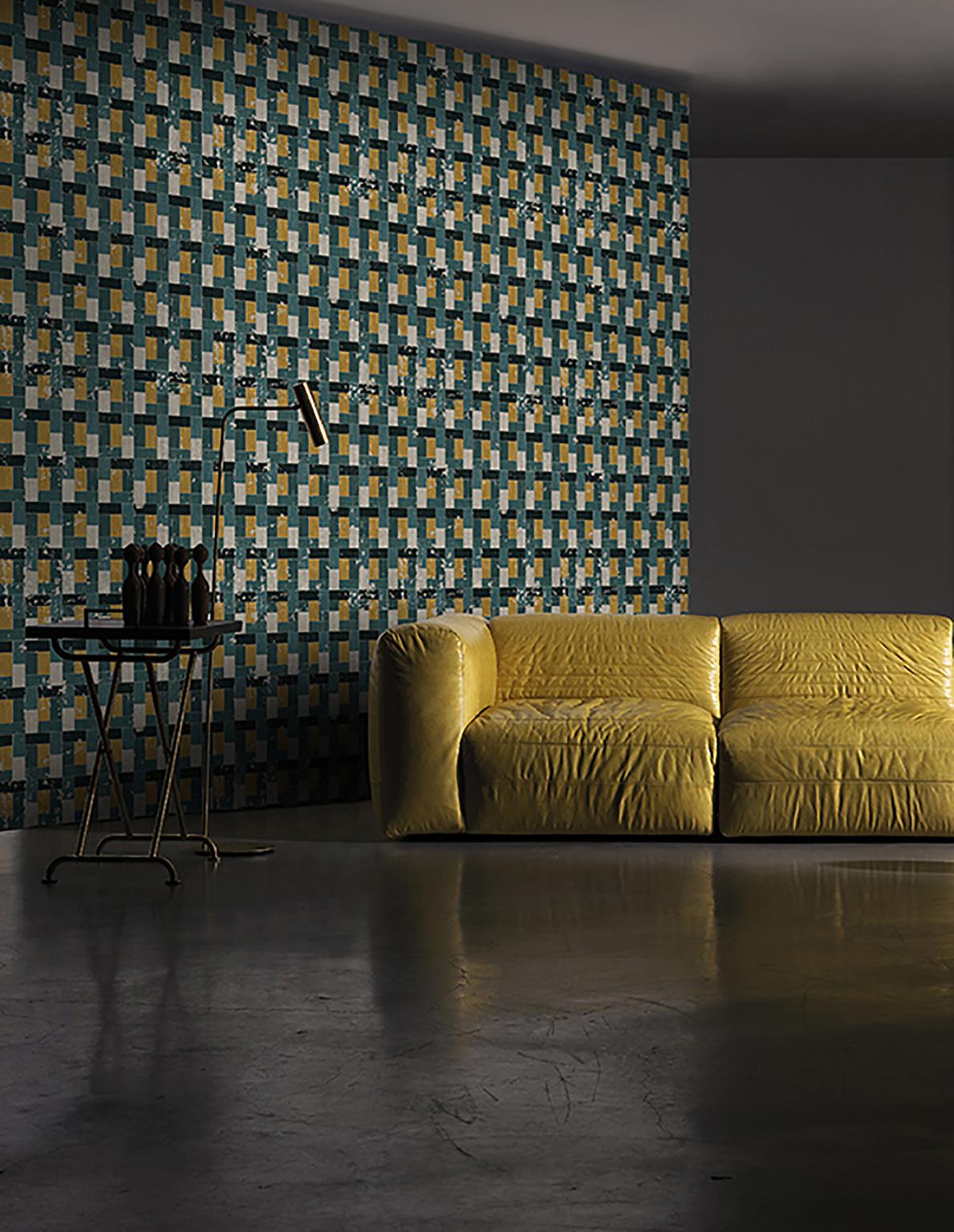 Wall&decò turns from photographs to wall paintings, from tromp-l'oeils to macro-designs on material backgrounds into a vertical wall pattern, with truly original visual effects.

Digital printed vinyl wallpaper with nonwoven backing

Roll size:
