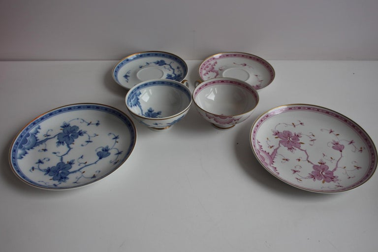 Service à Thé Wallendorf 1764 – Ensemble Tasse, Soucoupe Et Bol, Bleu, Neuf