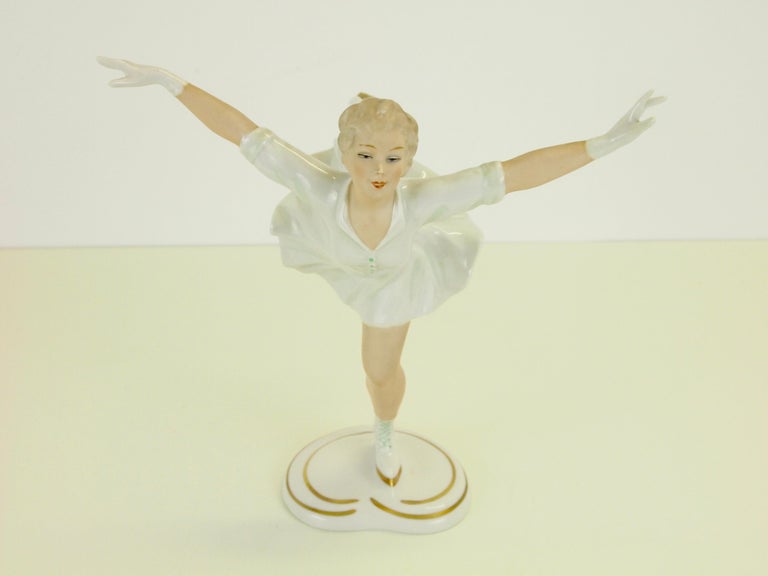 Wallendorf Midcentury German Porcelain Figurine Depicting a Figure