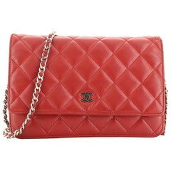 Wallet on Chain Quilted Lambskin