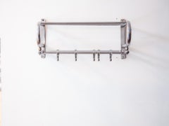 Wall Hanging Coat Rack 1950s Chrome