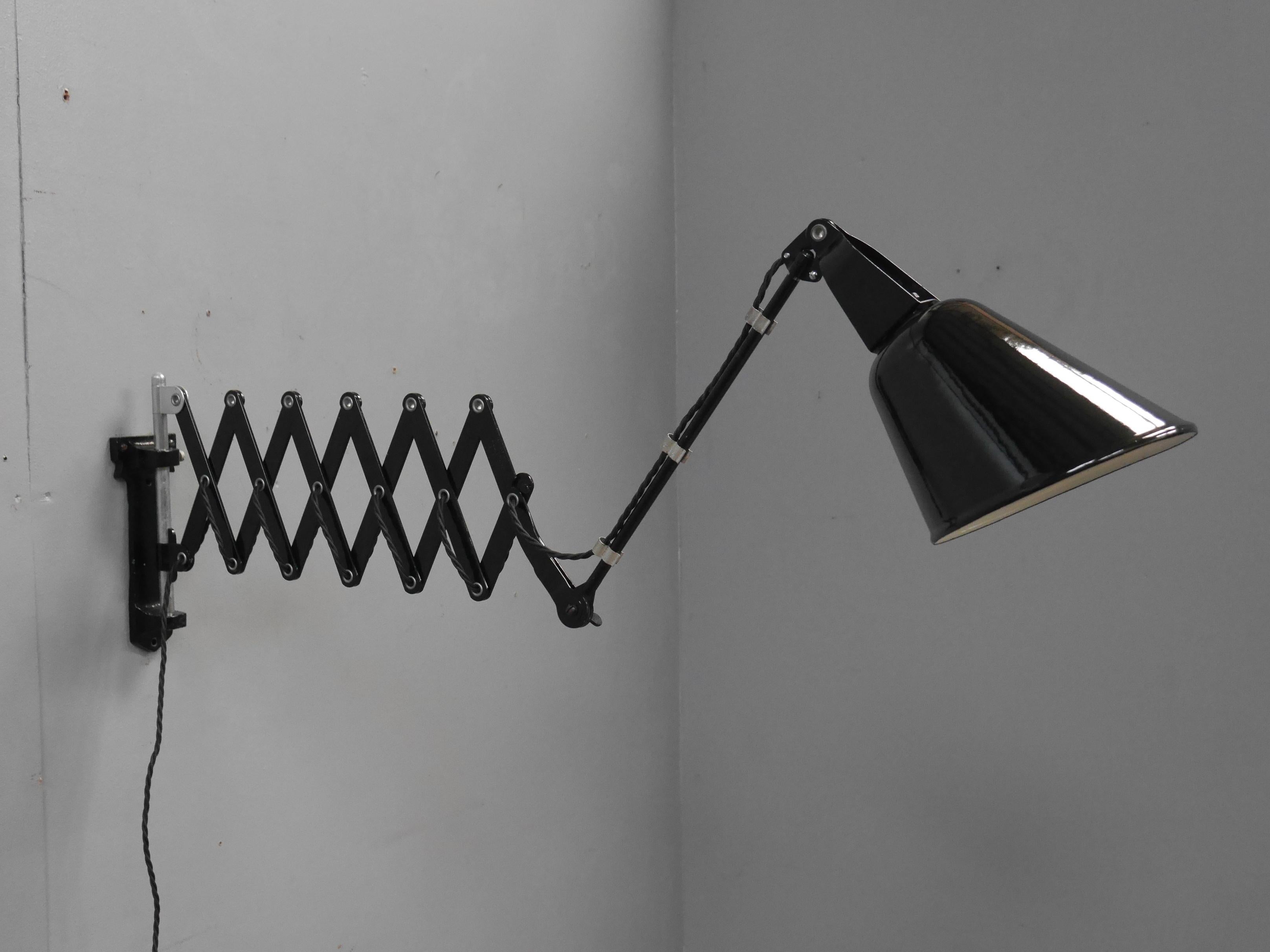 20th Century Walligraph Radialite Scissor Lamp