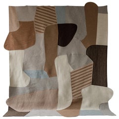 Walling Braided Wool Contemporary Abstract Sculptural Stripe Rug