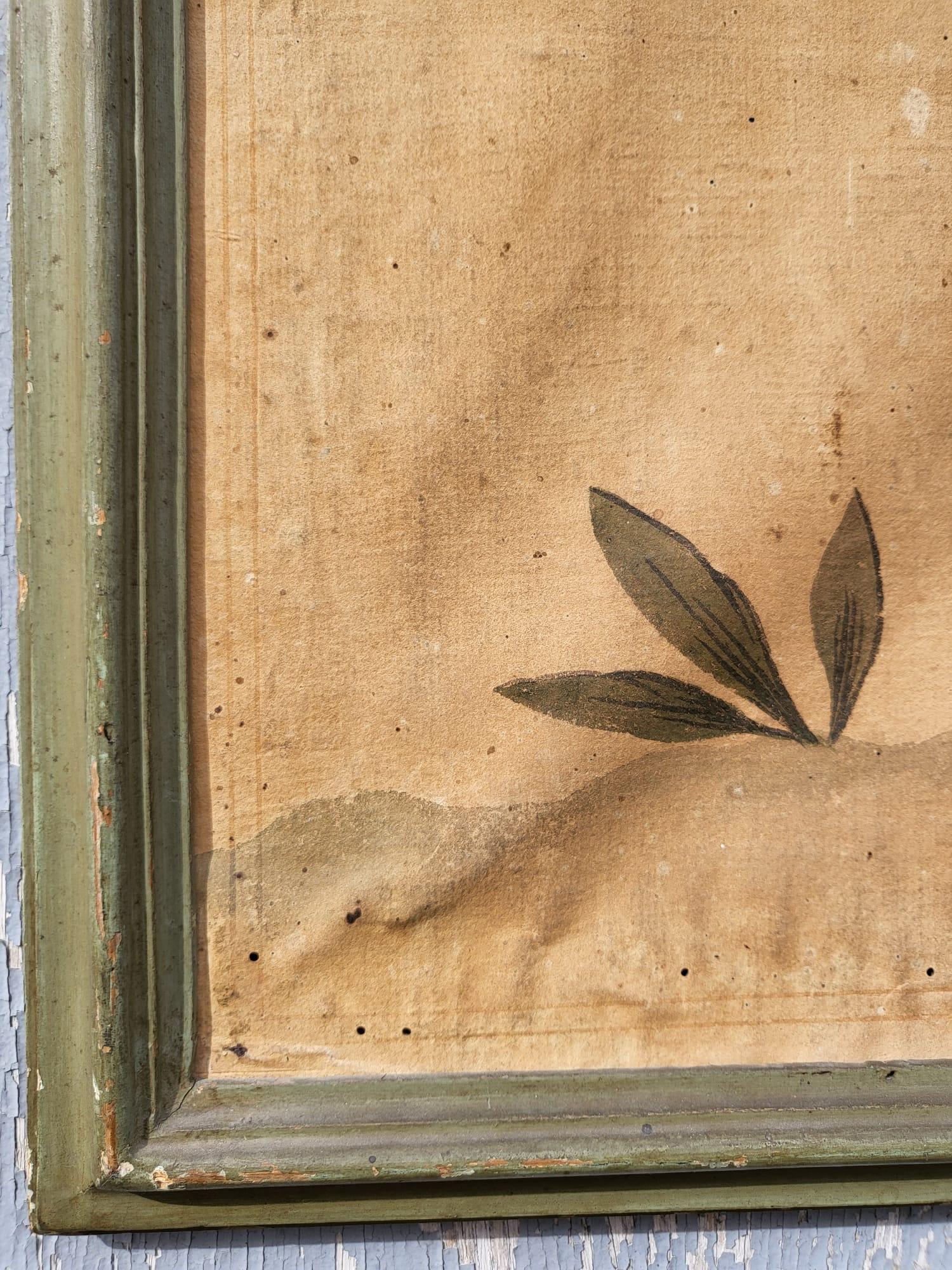Wallpaper With Birds, Torino Or China, 18th/19th Century In Good Condition For Sale In MARSEILLE, FR