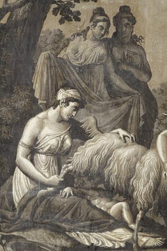 Carta da parati "Zeus nutrito dalla capra Amalthée", Periodo Impero