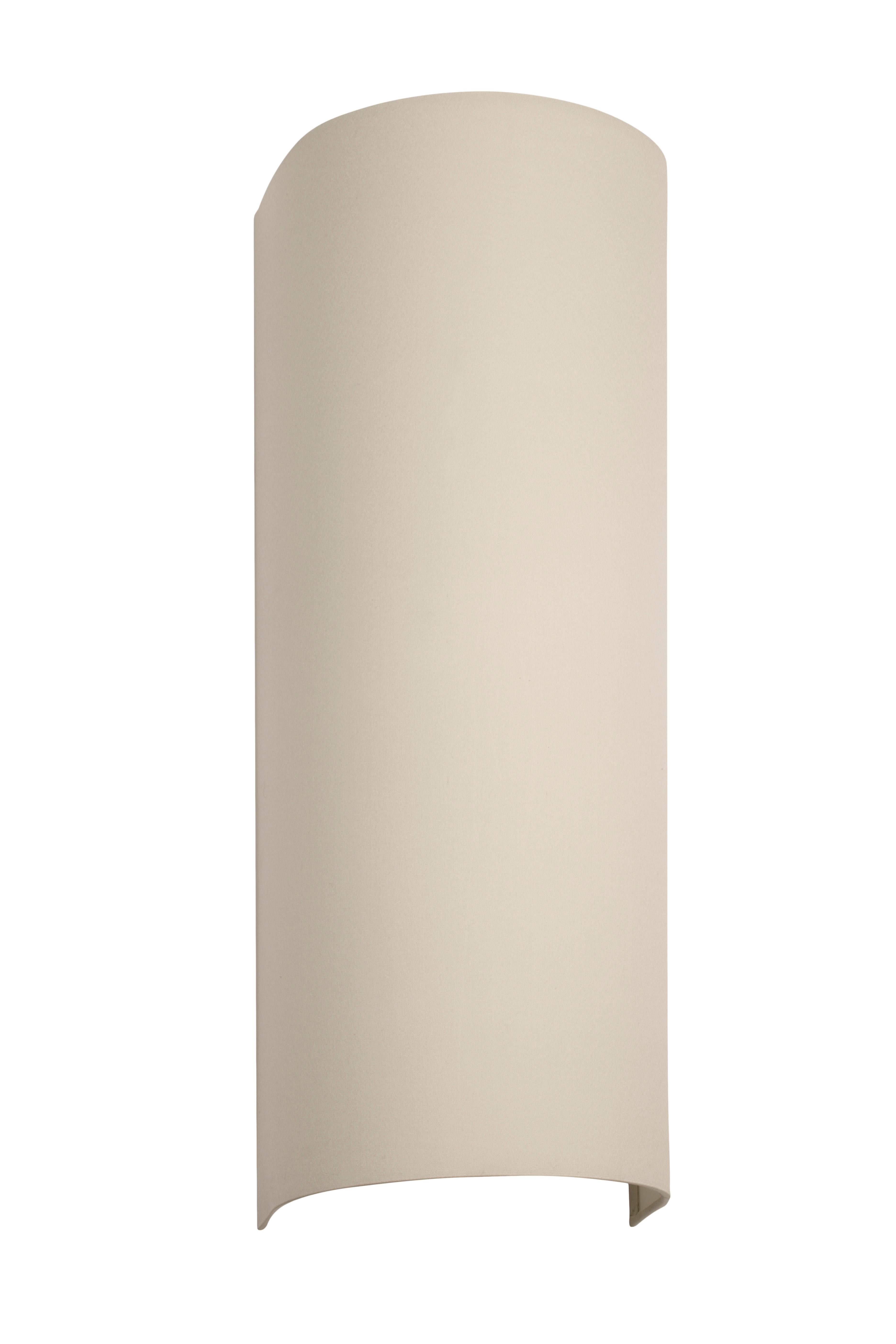 Wallwash wall-mount lamp by CTO Lighting
Materials: dove grey silk shade
Dimensions: H 46 x W 18 cm 

All our lamps can be wired according to each country. If sold to the USA it will be wired for the USA for instance.
Other sizes available
3 x
