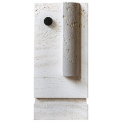 Wally Sculpture in Acid-treated Ostuni Travertine by Dainelli Studio Atelier