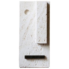 Wally Sculpture in Acid-treated Ostuni Travertine by Dainelli Studio Atelier