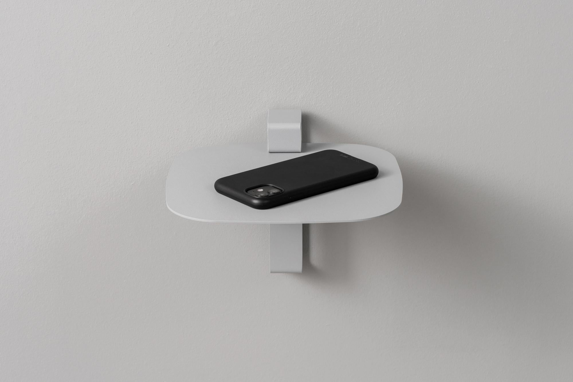 Steel Wally Small Almond Shelf by +kouple For Sale