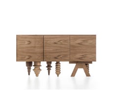 Walnut Multileg Cabinet by Jaime Hayon