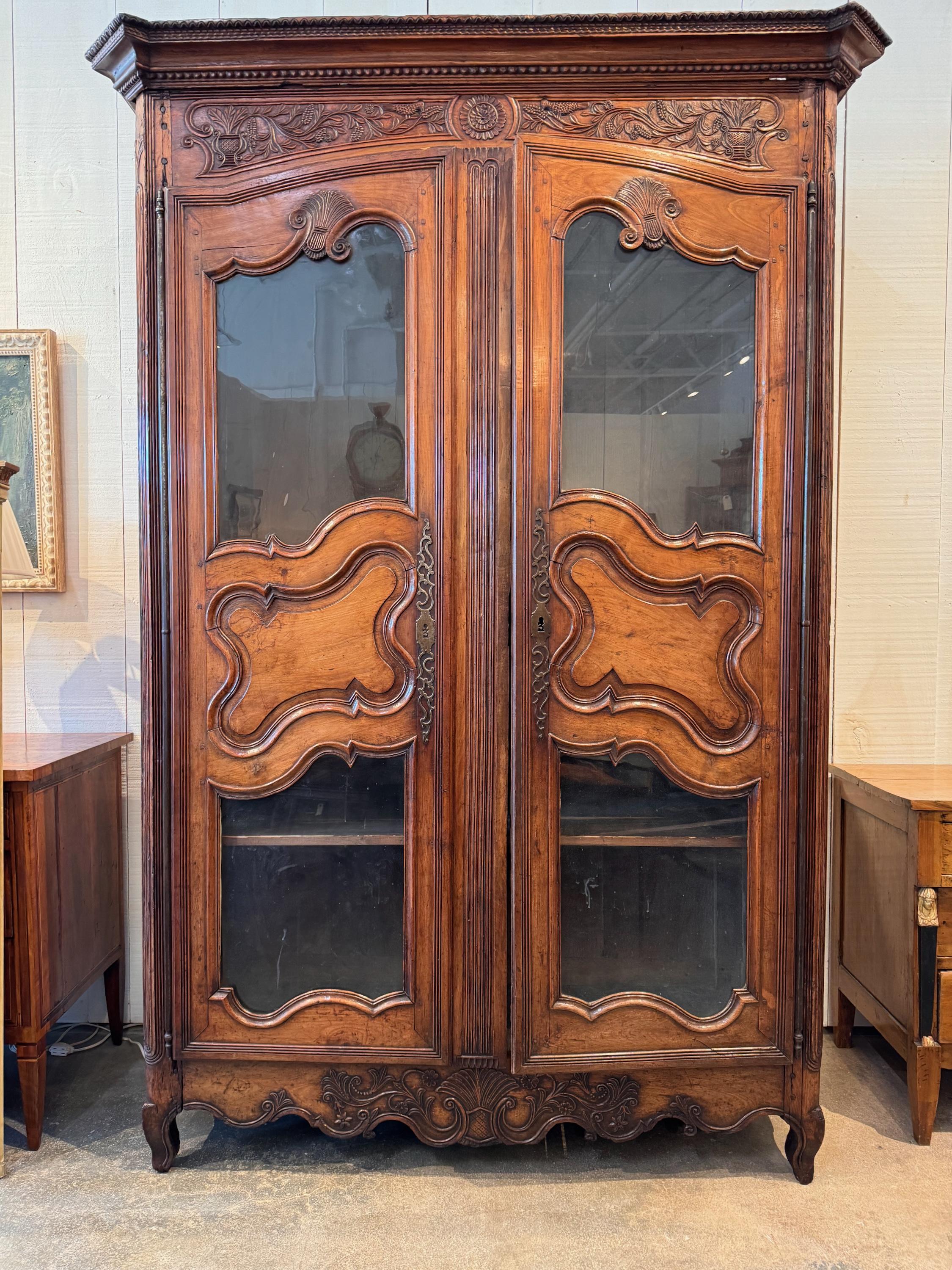 A large French armoire. Great storage or display.