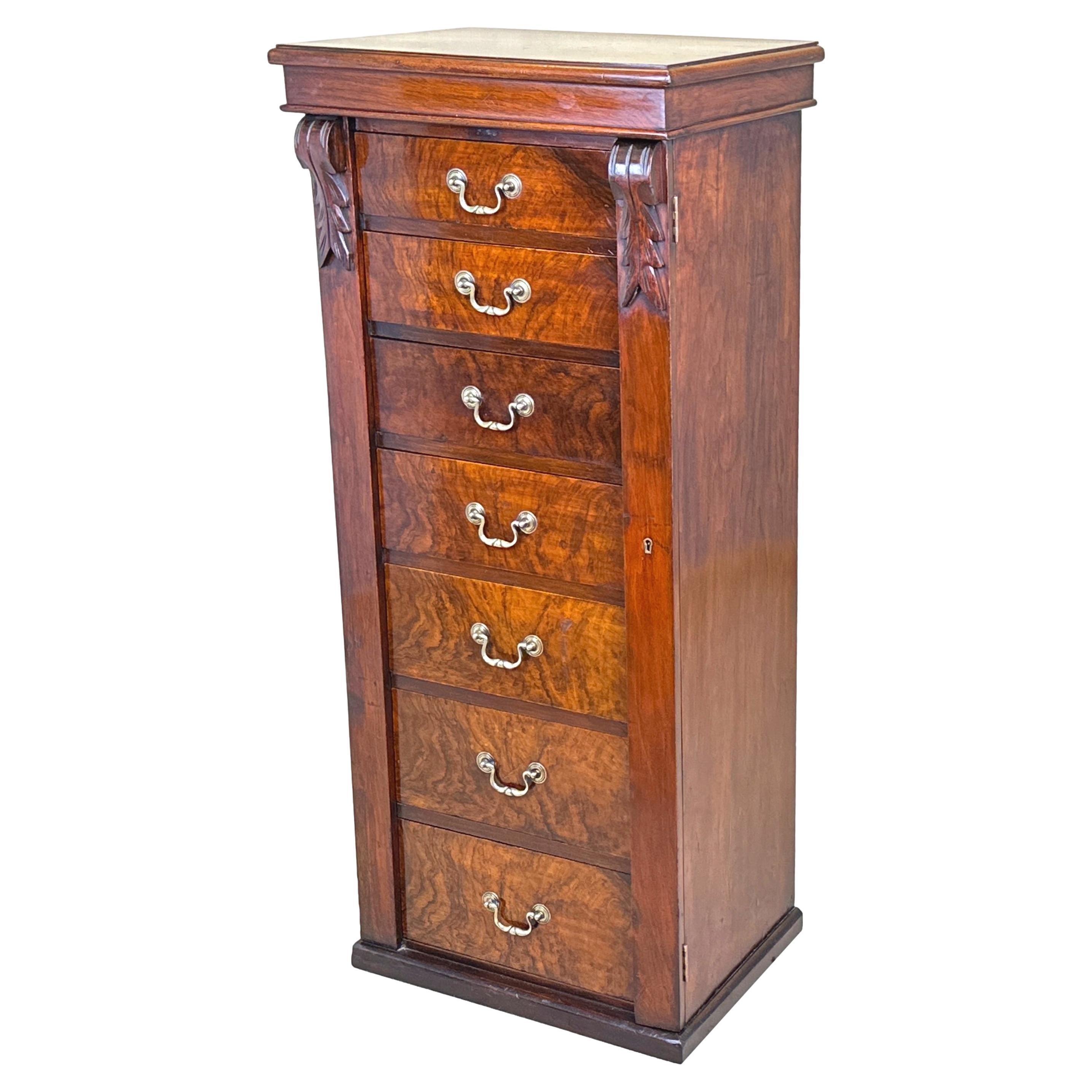 Walnut 19th Century Wellington Chest