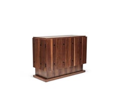 Lawson-Fenning 2-Door Ojai Cabinet in Walnut, Modern American Storage Cabinet