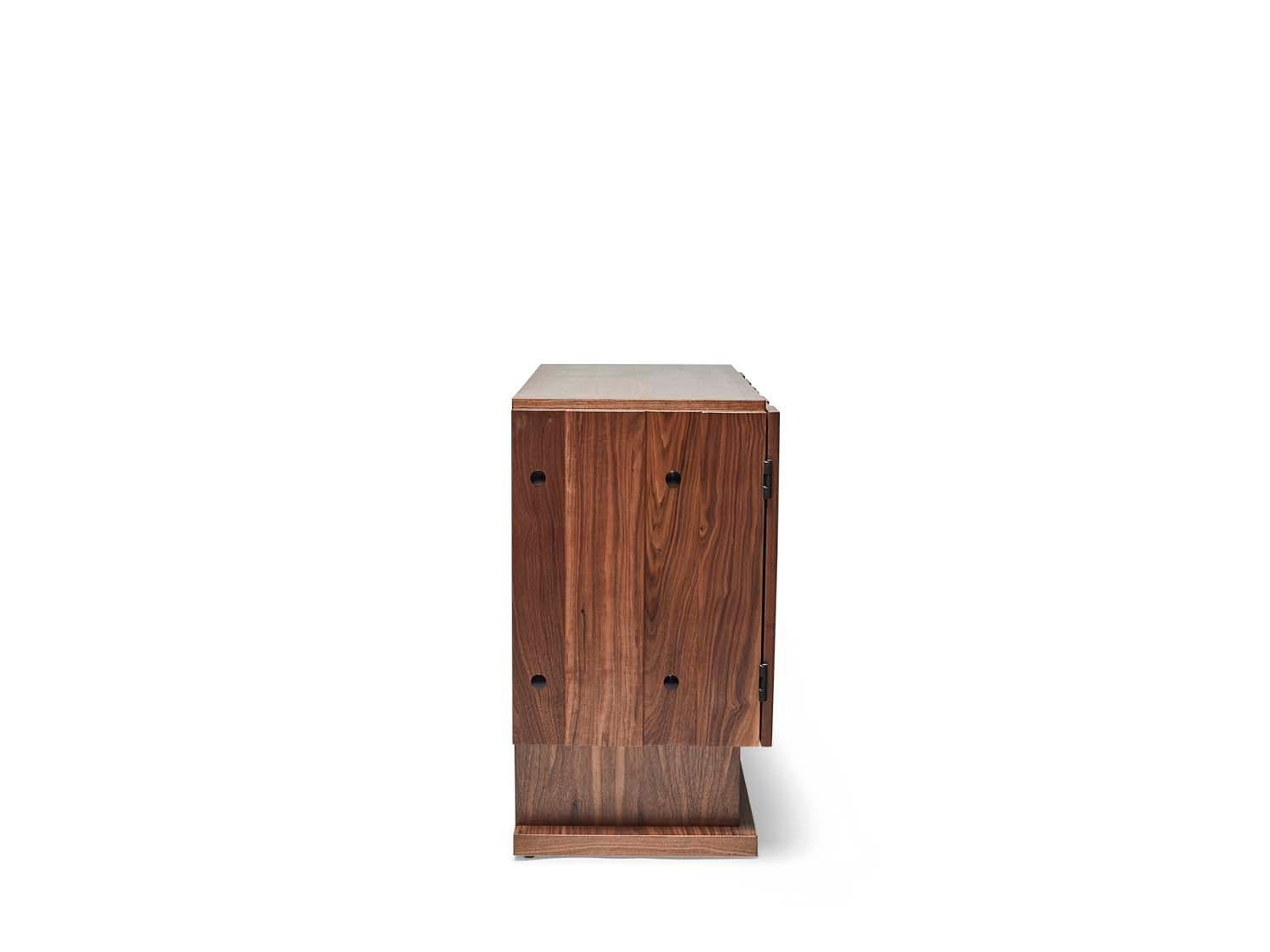 Walnut 2-Door Ojai Cabinet by Lawson-Fenning For Sale 1