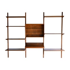 Walnut 3 Bay Wall Unit by Poul Cadovius, Ca. 1965