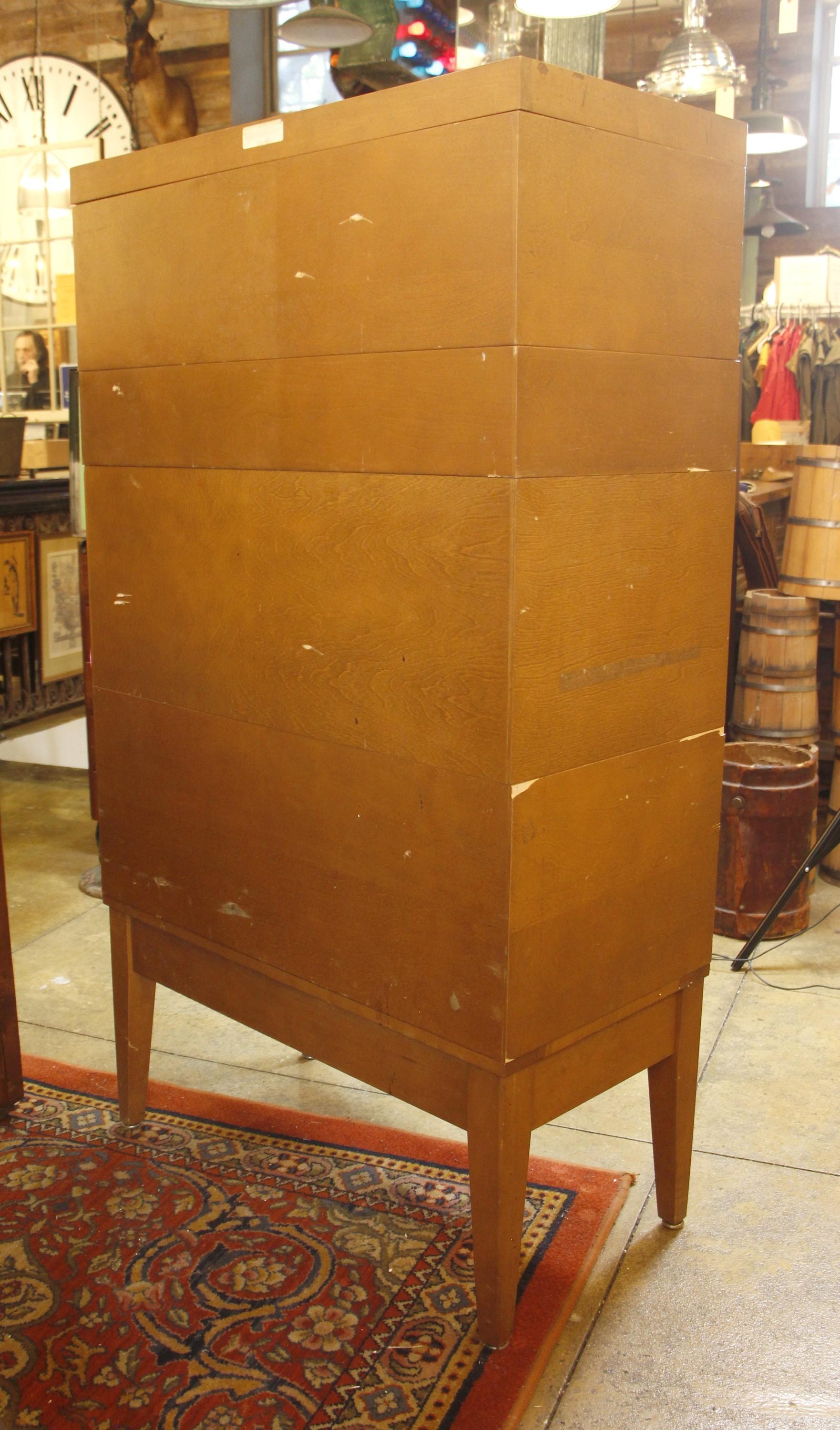 Walnut 3x5 Library File Card Catalog Cabinet 45 Drawers 2