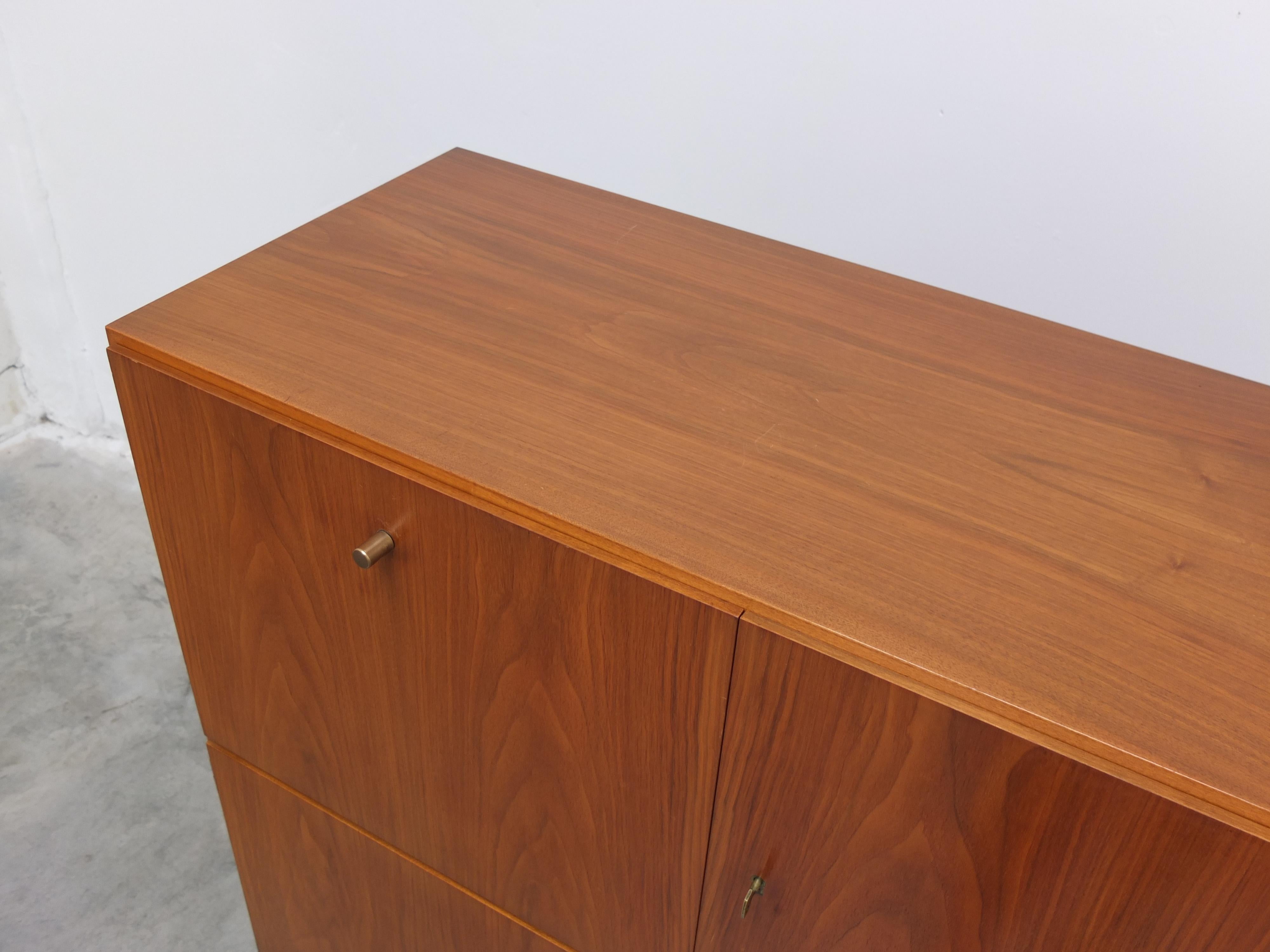 Mobile bar 'Abstracta' in noce di Jos De Mey per Van den Berghe-Pauvers, anni '60 in vendita 10