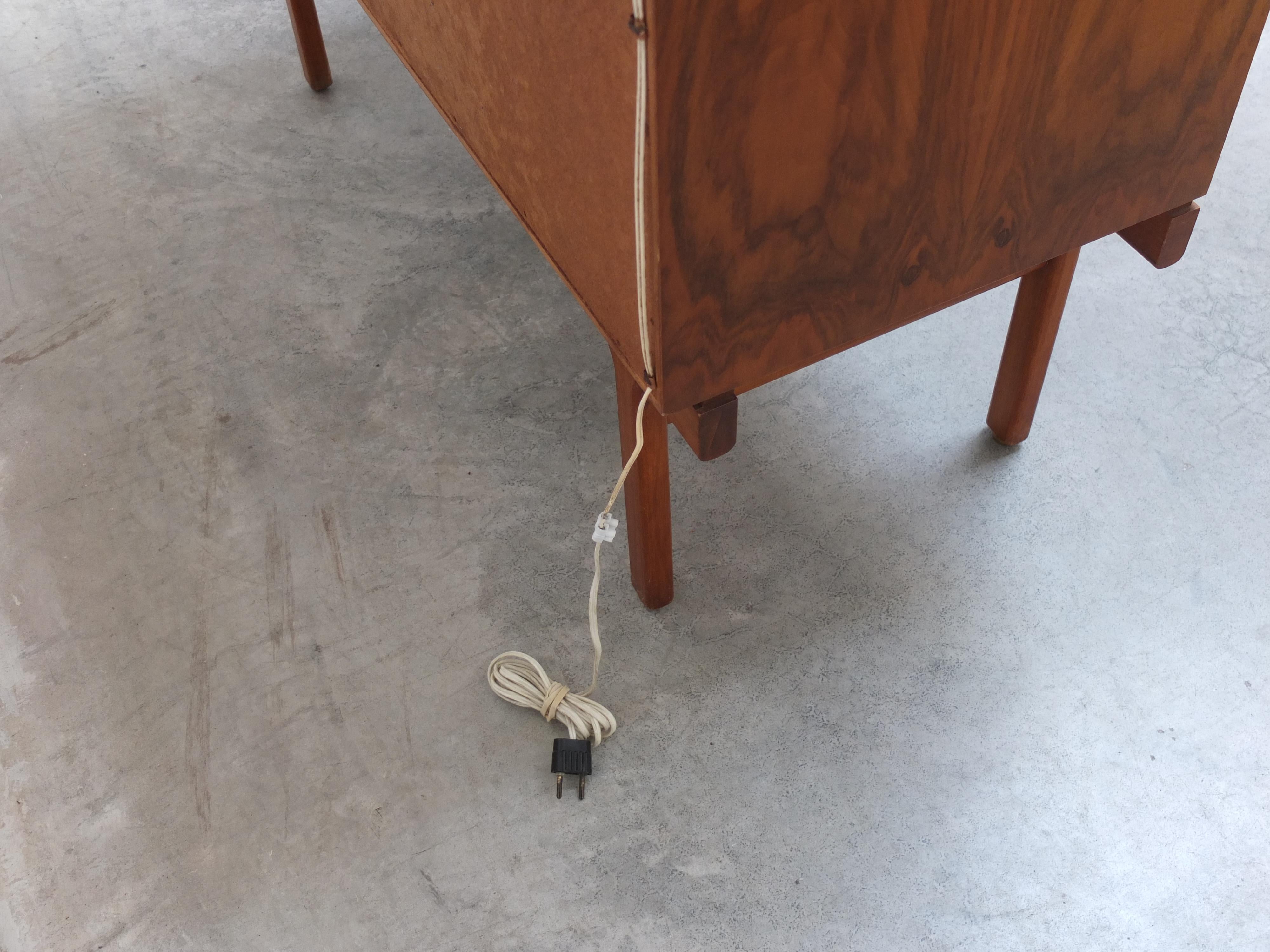 Mobile bar 'Abstracta' in noce di Jos De Mey per Van den Berghe-Pauvers, anni '60 in vendita 12