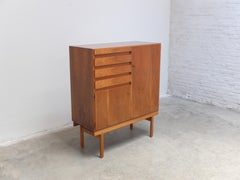 Walnut 'Abstracta' Cabinet by Jos De Mey for Van Den Berghe-Pauvers, 1960s