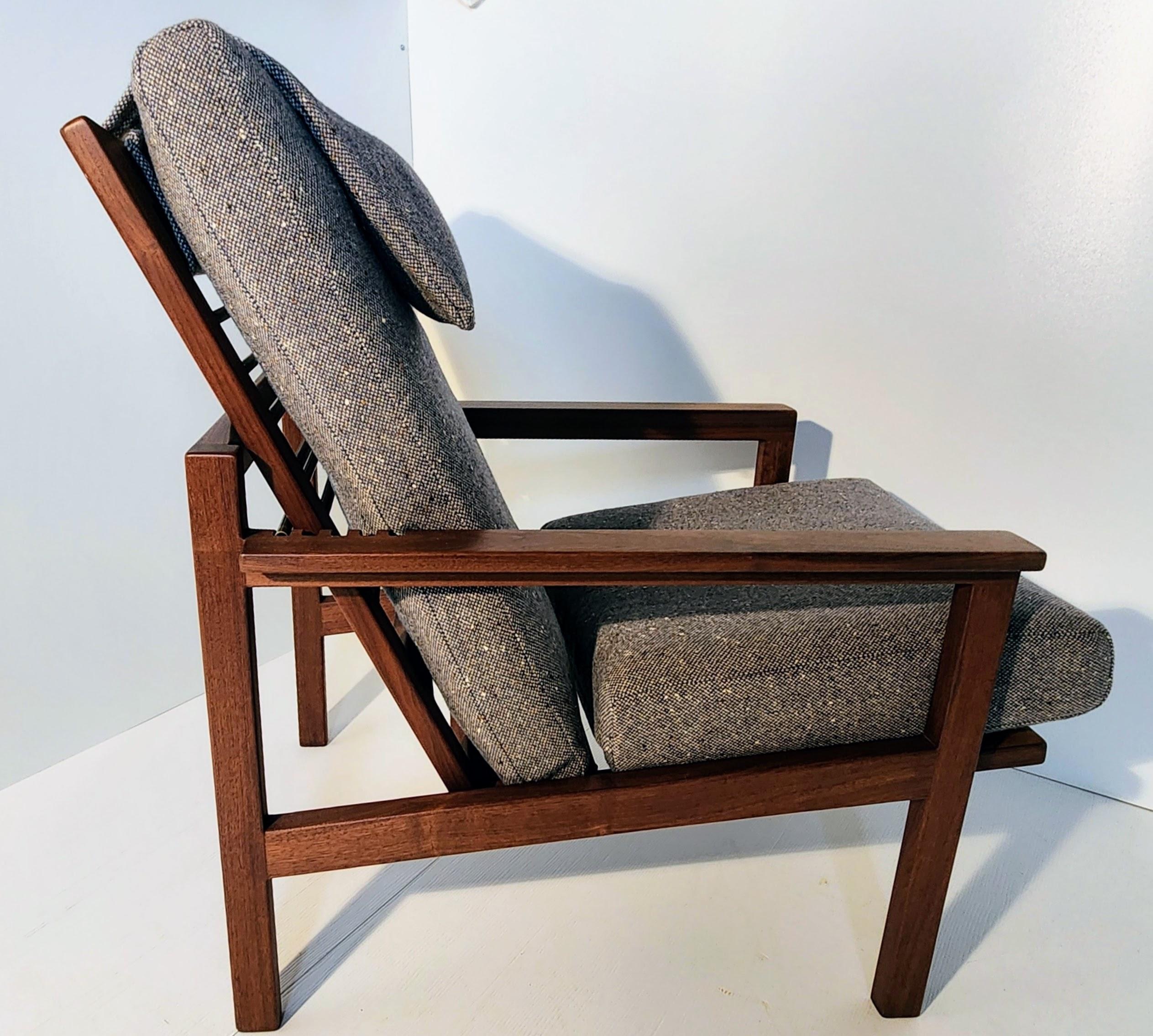 Walnut Adjustable Lounge Chair Arden Riddle (1921-2011) pre-1965 For Sale 2