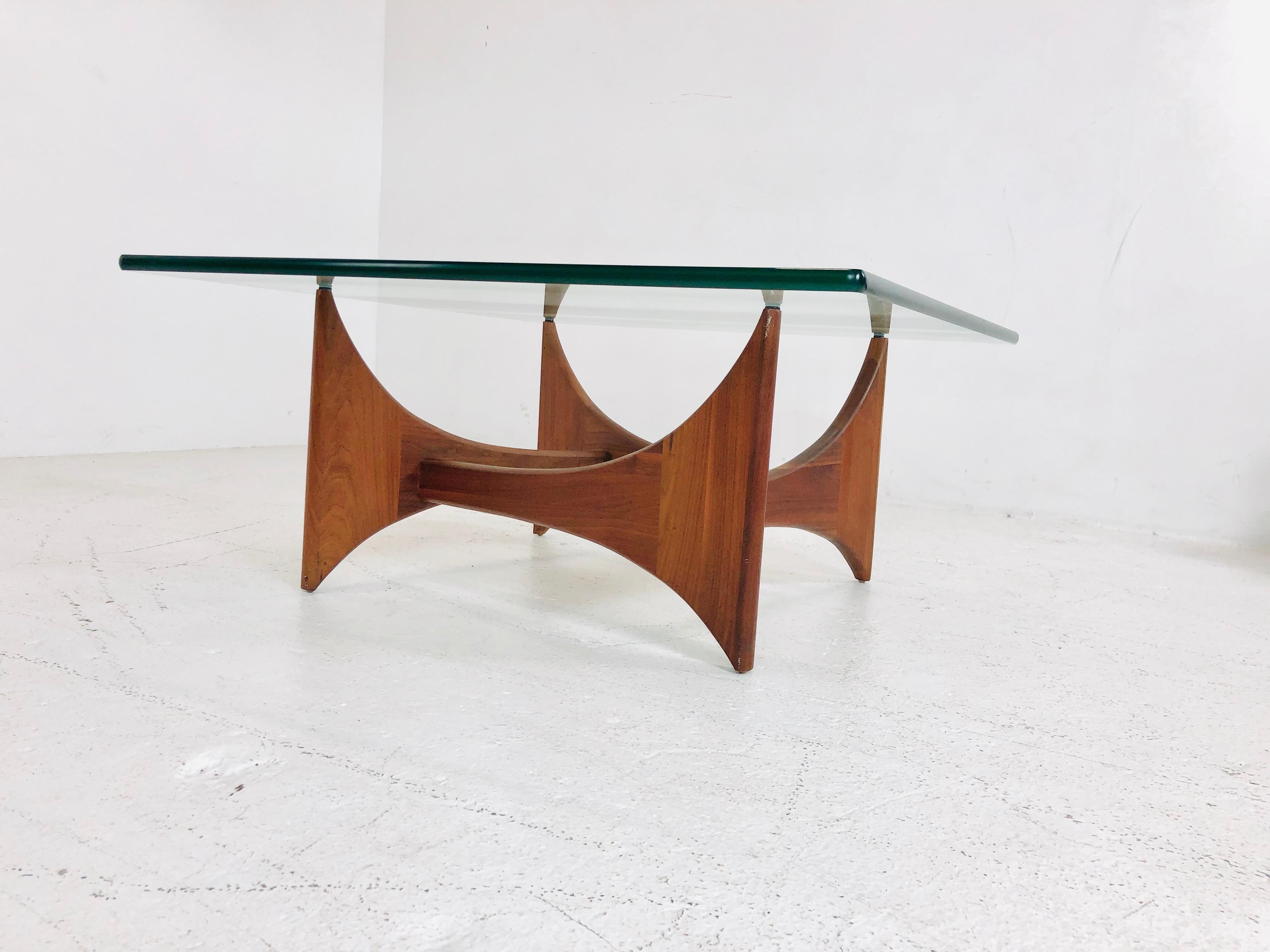 Mid-Century Modern Walnut Adrian Pearsall Sculptural Coffee Table