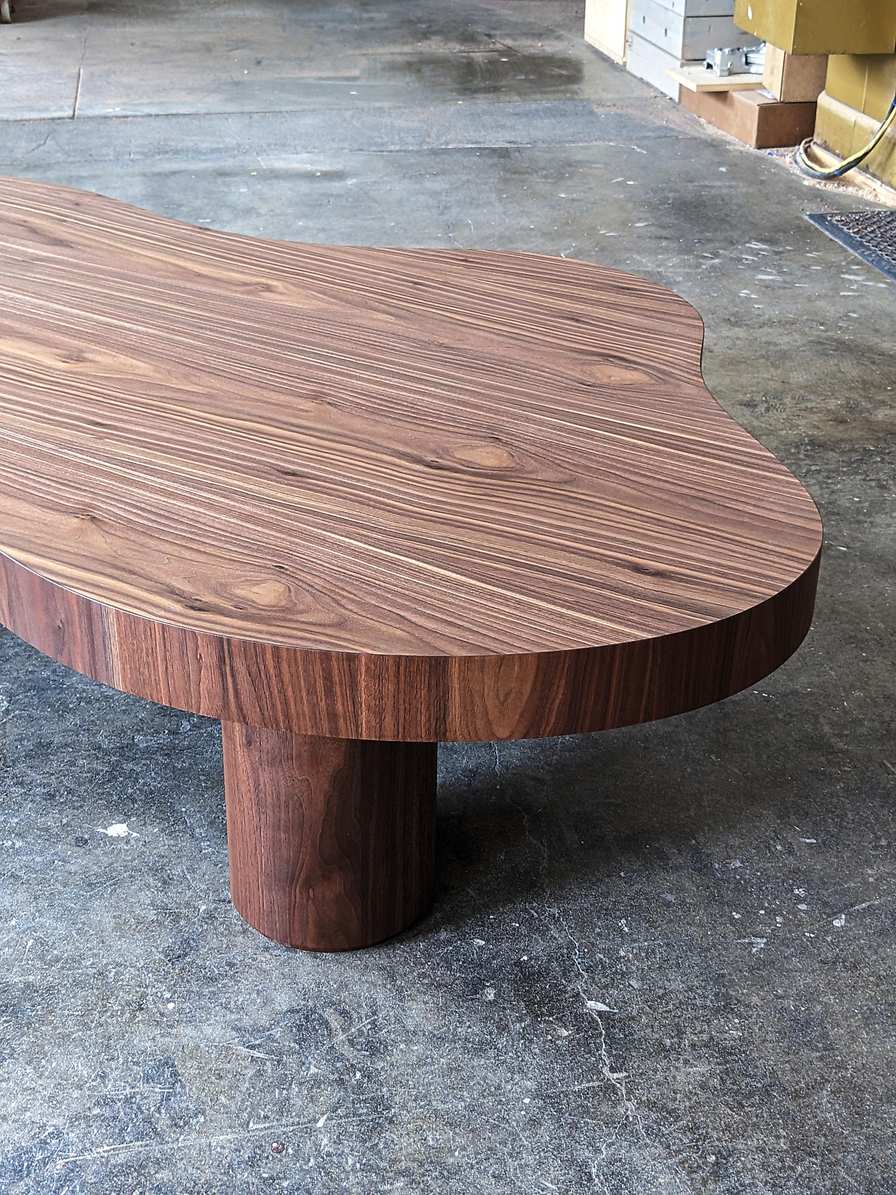 American Walnut Amoeba Coffee Table