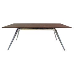Walnut and Aluminum Dining Table by Fritz Hansen