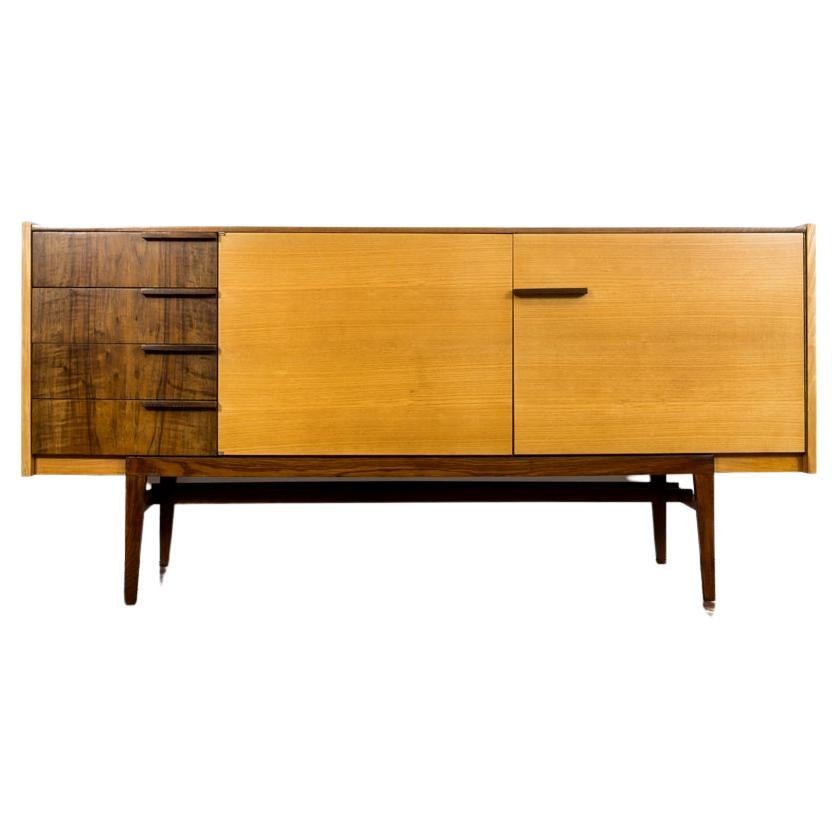 Walnut and Ash Sideboard by František Mezuláník for Up Závody, 1960s