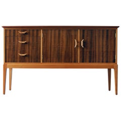 Vintage Walnut and Beech Sideboard by Vesper Furniture, circa 1957