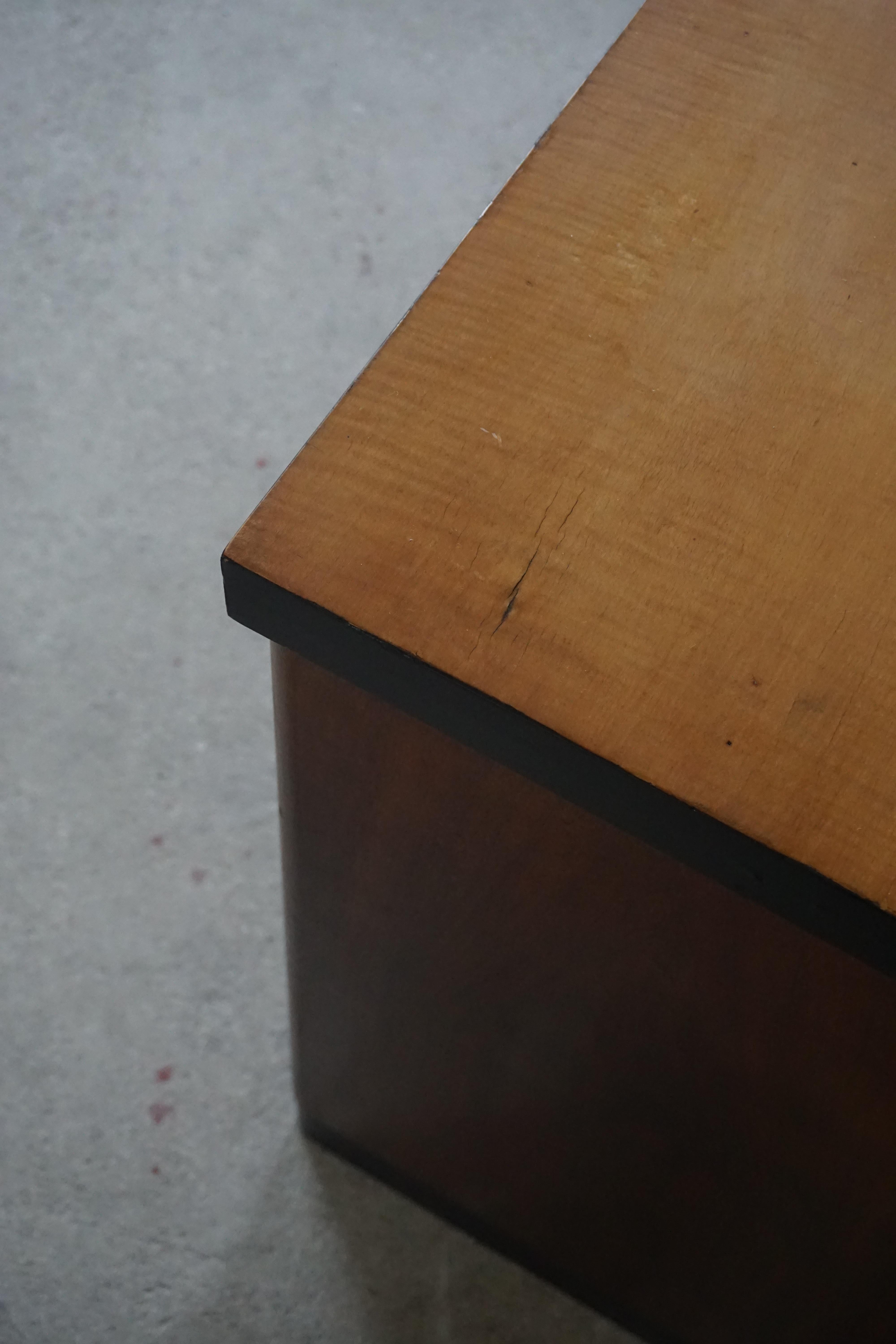 Walnut and Birch Desk by Axel Einar Hjorth for Nordiska Kompaniet, 1930s 9