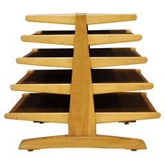 Walnut and Birch Magazine Tree by Edward Wormley for Dunbar